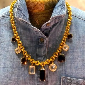 Vintage Monet Haute Couture French Jet necklace